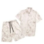 Summer hot-selling pattern refreshing shirt and shorts set