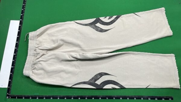 Balenciaga Cream Hoodie and Pants Set with Abstract Print