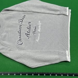 Prada Men's Knitted Sweater with Embroidered Logo