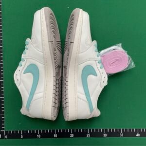 Nike Air Jordan 1 Low White Aqua Sneakers