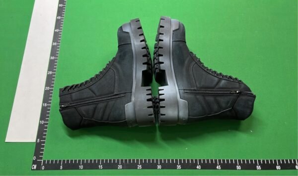 Balenciaga High-Top Combat Boots - Black