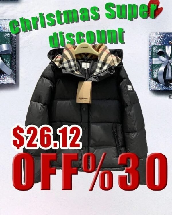 Burberry Check Hooded Puffer Jacket [8 styles]