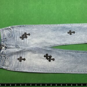 Chrome Hearts Cross Patch Denim Jeans
