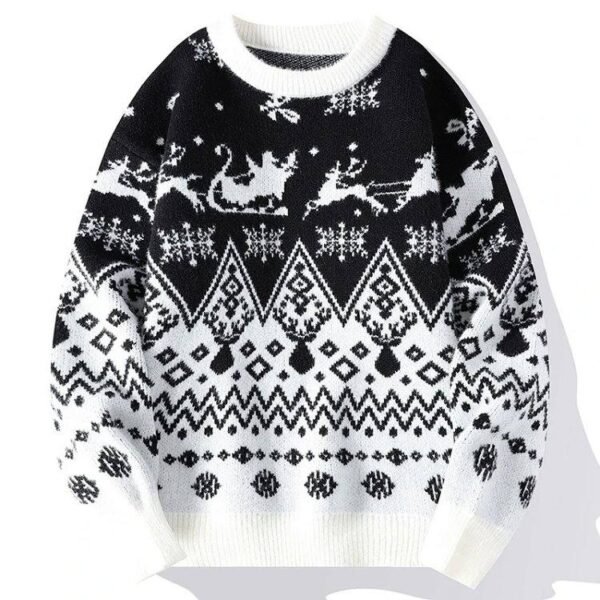 Christmas Reindeer & Snowflake Pattern Sweater [3 styles]