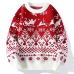 Christmas Reindeer & Snowflake Pattern Sweater [3 styles]