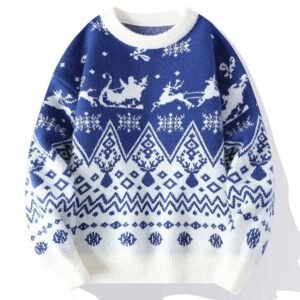 Christmas Reindeer & Snowflake Pattern Sweater [3 styles]