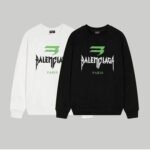 Balenciaga Distressed Logo Long-Sleeved Sweatshirt [2 styles]
