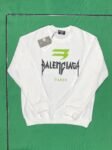 Balenciaga Distressed Logo Long-Sleeved Sweatshirt [2 styles]