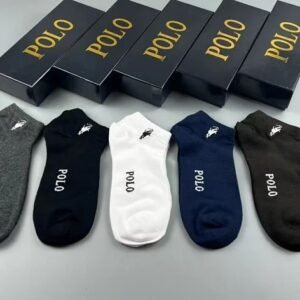 POLO Solid Color Breathable Ankle Socks [5 styles]
